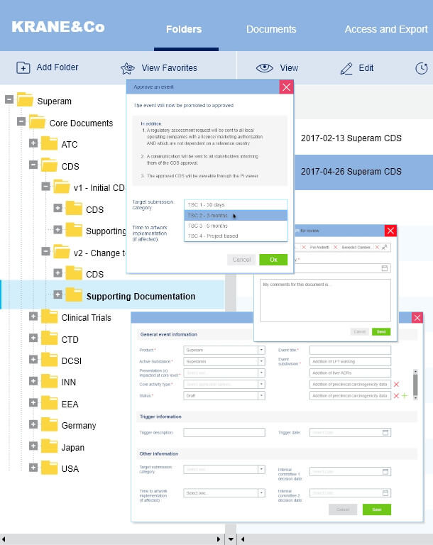 Healthcare SaaS for pharmaceutical companies, screen 1