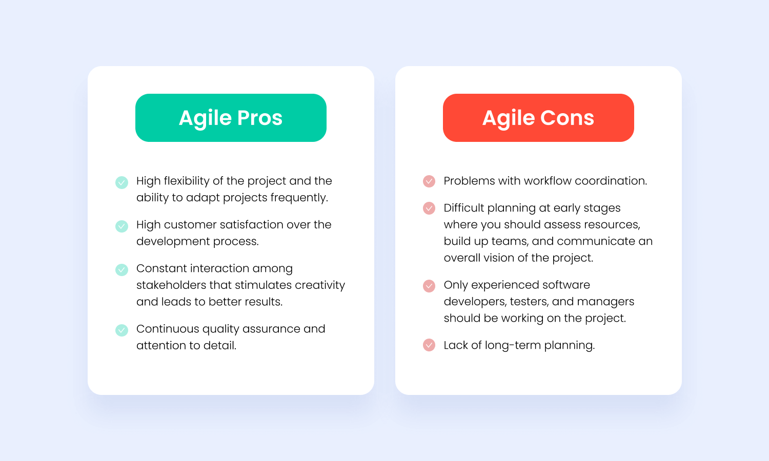  disadvantages of agile scrum