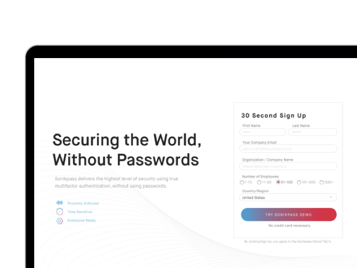 Secure remote biometric login SaaS platform