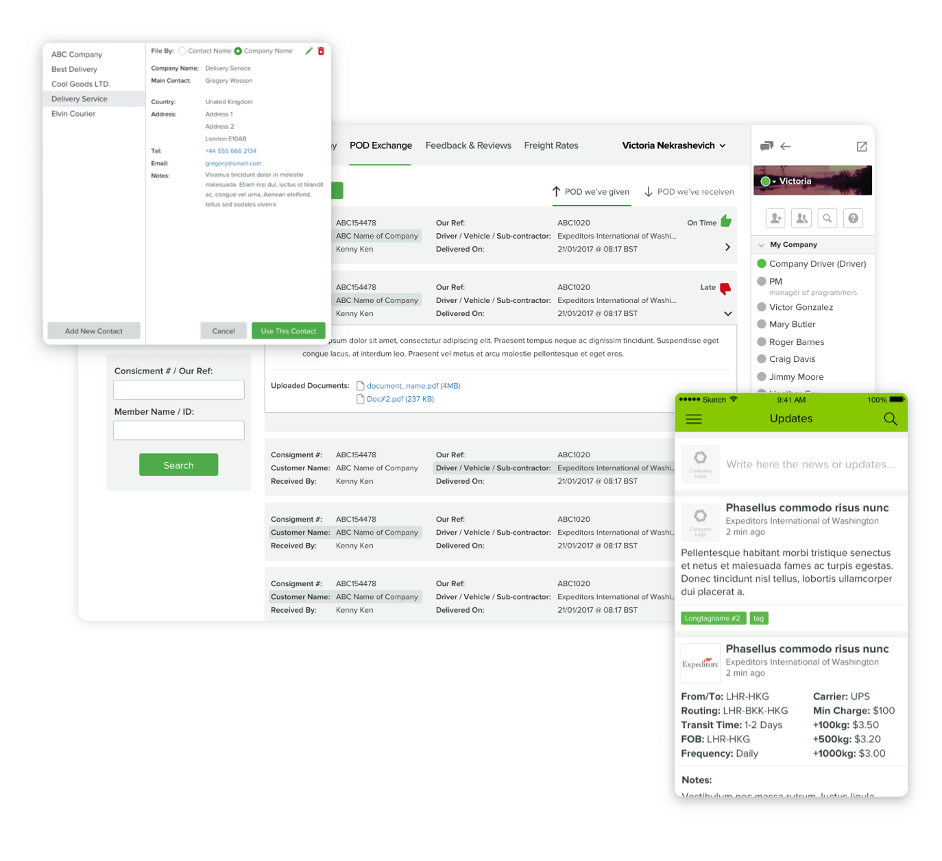 ui ux for logistics