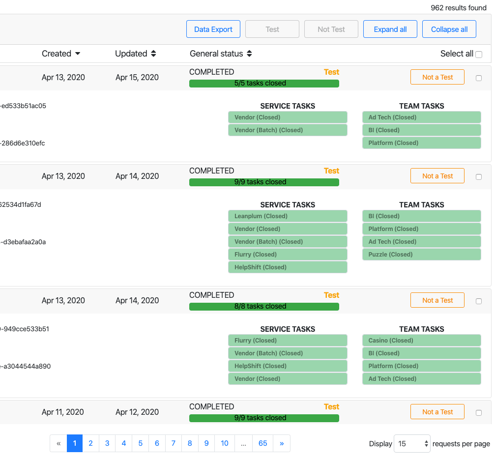 GDPR & CCPA compliance management tool, screen 2