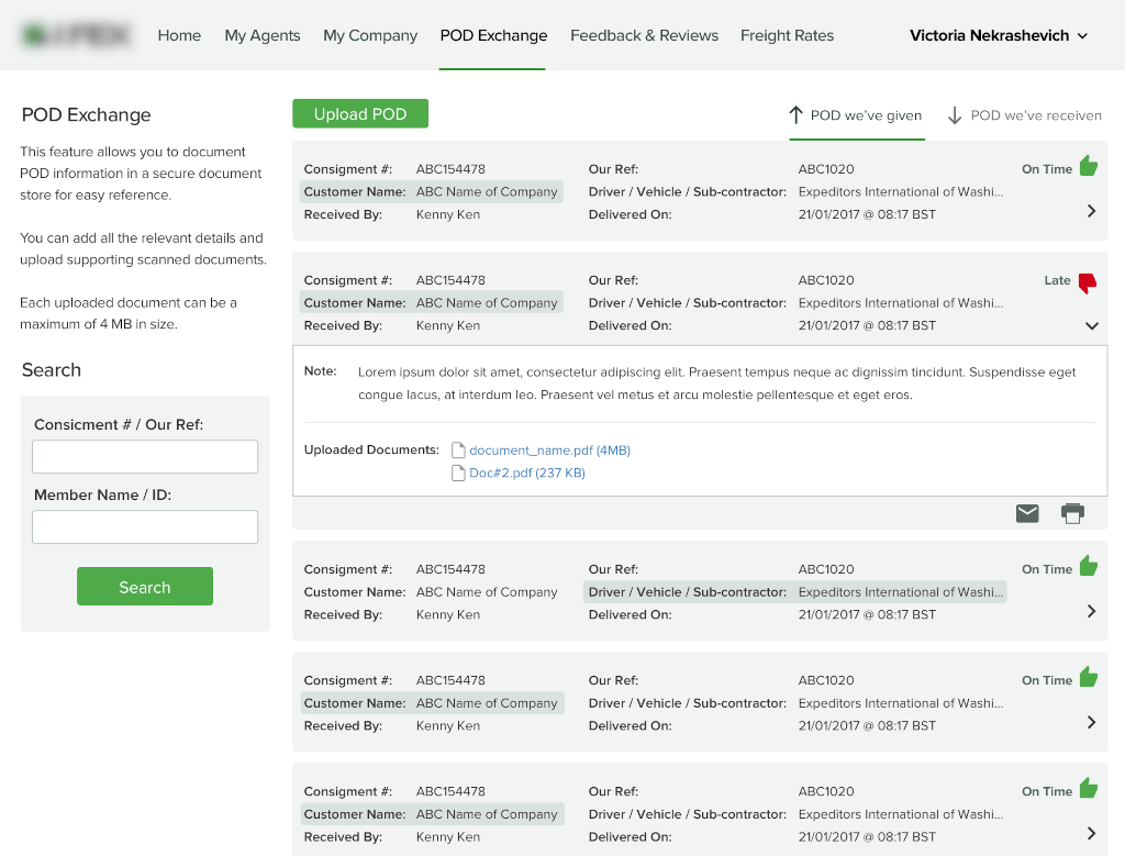 logistic SaaS software for buyers and suppliers